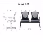 صندلی انتظار آرتمن MSW822 - تصویر 3